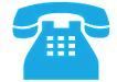 Blue phone icon